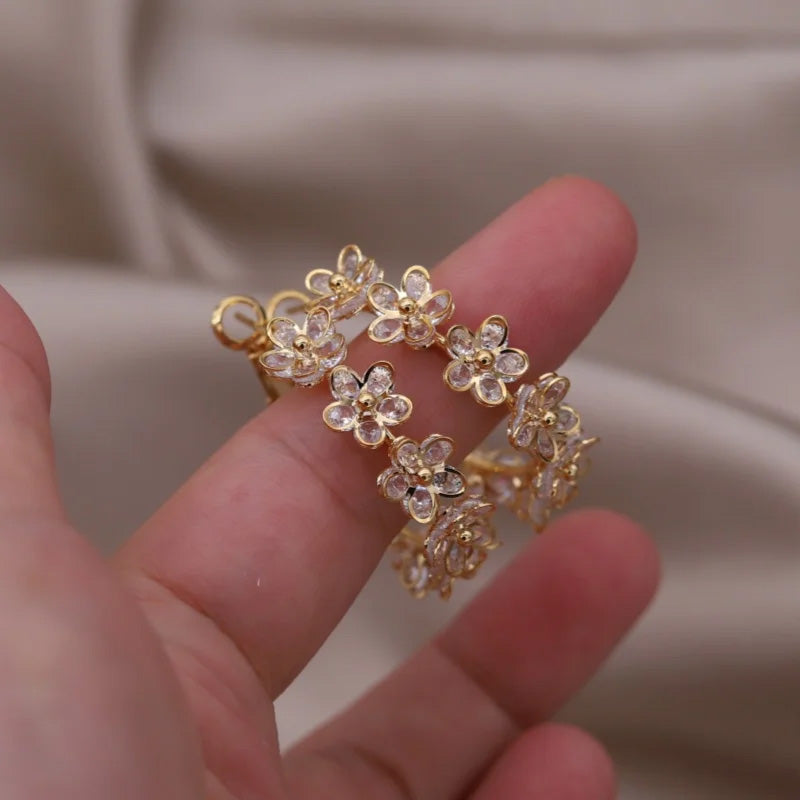 Georgia Blossom Hoop Earrings