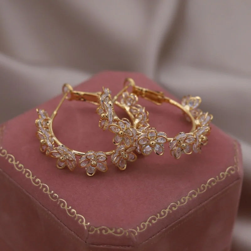 Georgia Blossom Hoop Earrings