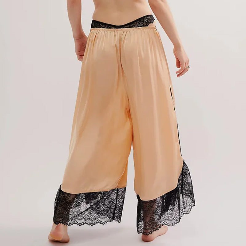 Isabella Lace Trim Palazzo Pants