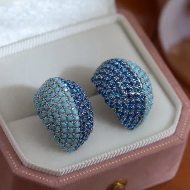 Maddison Ocean Dome Earrings