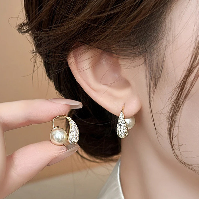 Georgia Pearl Drop Earrings