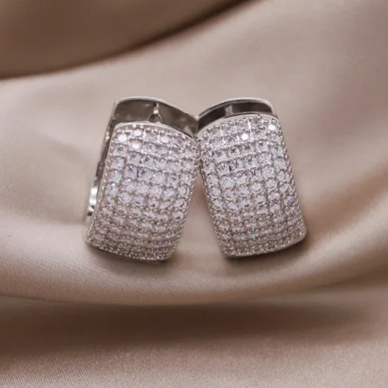 Sienna Pavé Huggie Earrings