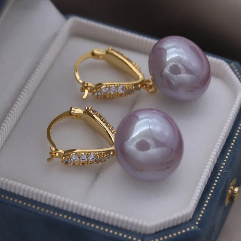 Matilda Pearl Charm Drop Earrings