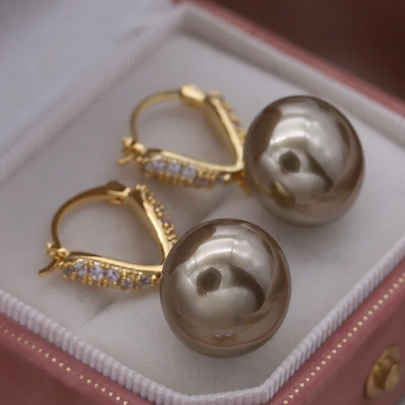 Matilda Pearl Charm Drop Earrings