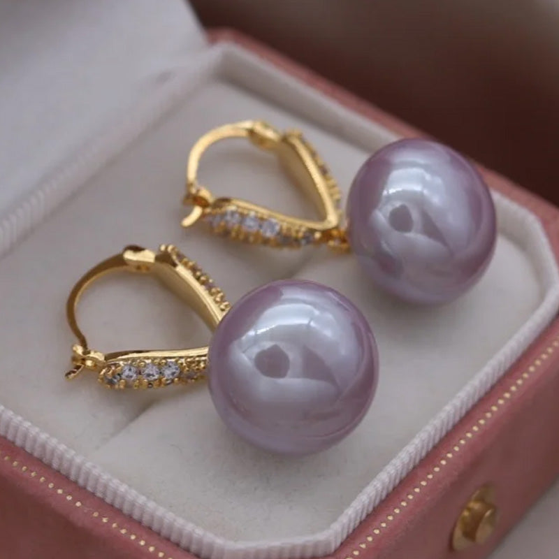 Matilda Pearl Charm Drop Earrings