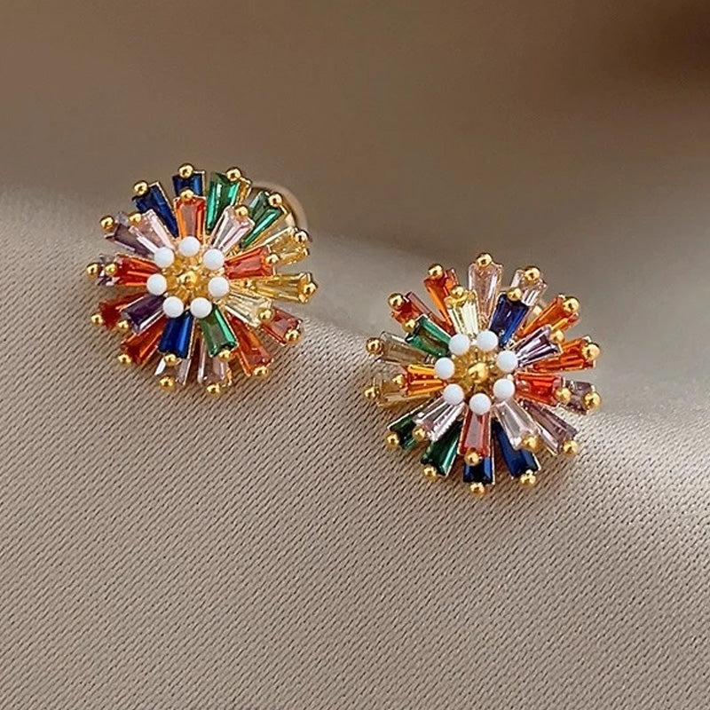 Imogen Rainbow Starburst Earrings