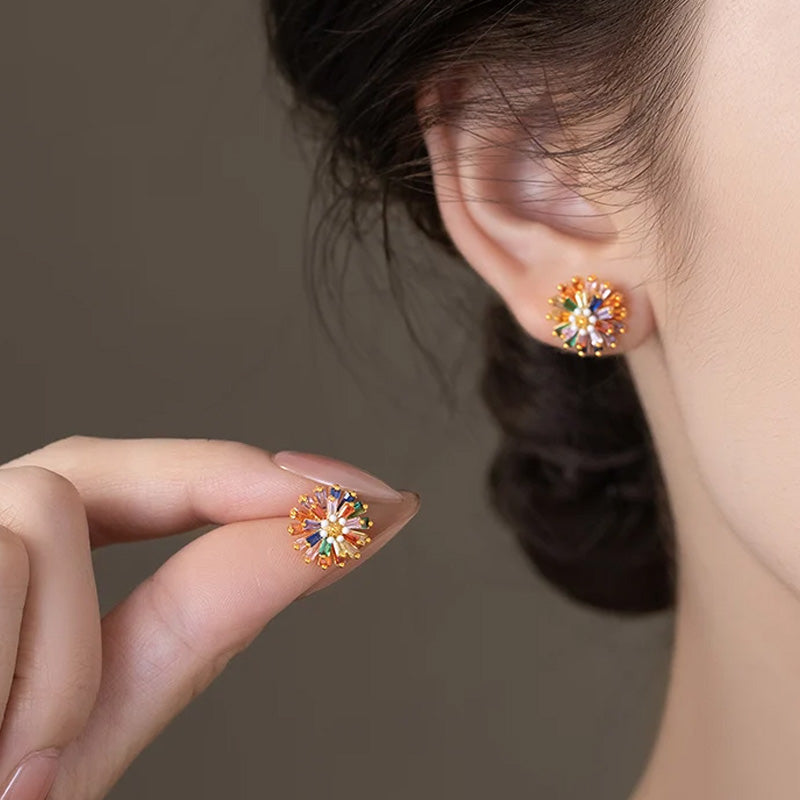 Imogen Rainbow Starburst Earrings