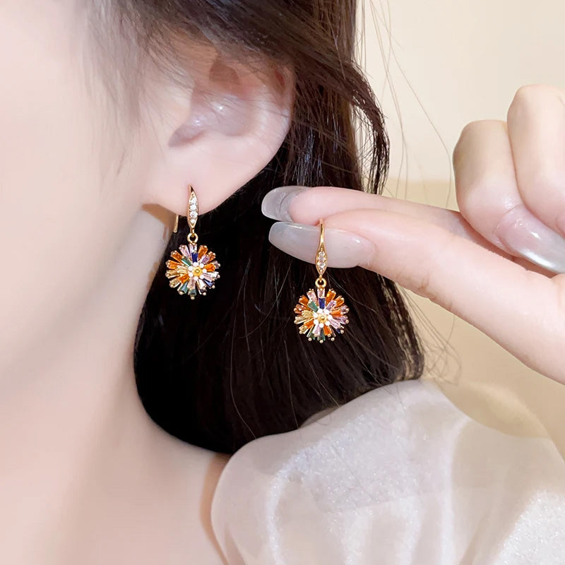 Imogen Rainbow Starburst Earrings