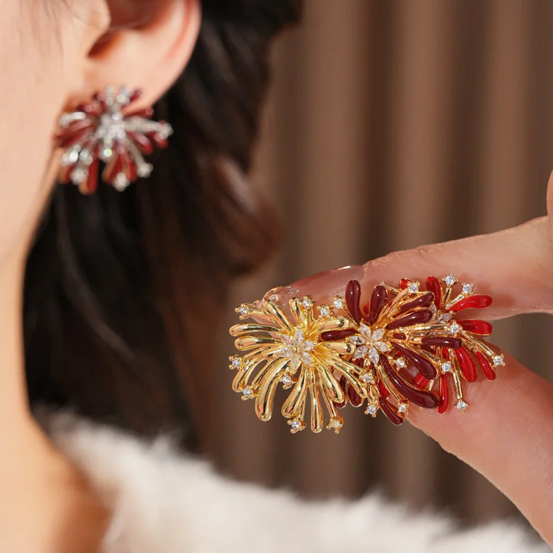 Scarlett Firework Bloom Earrings
