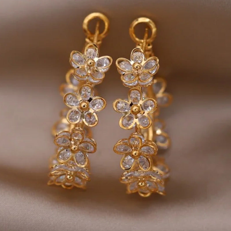 Georgia Blossom Hoop Earrings