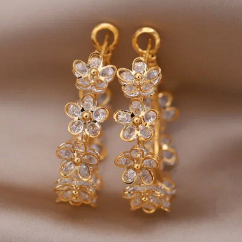 Georgia Blossom Hoop Earrings