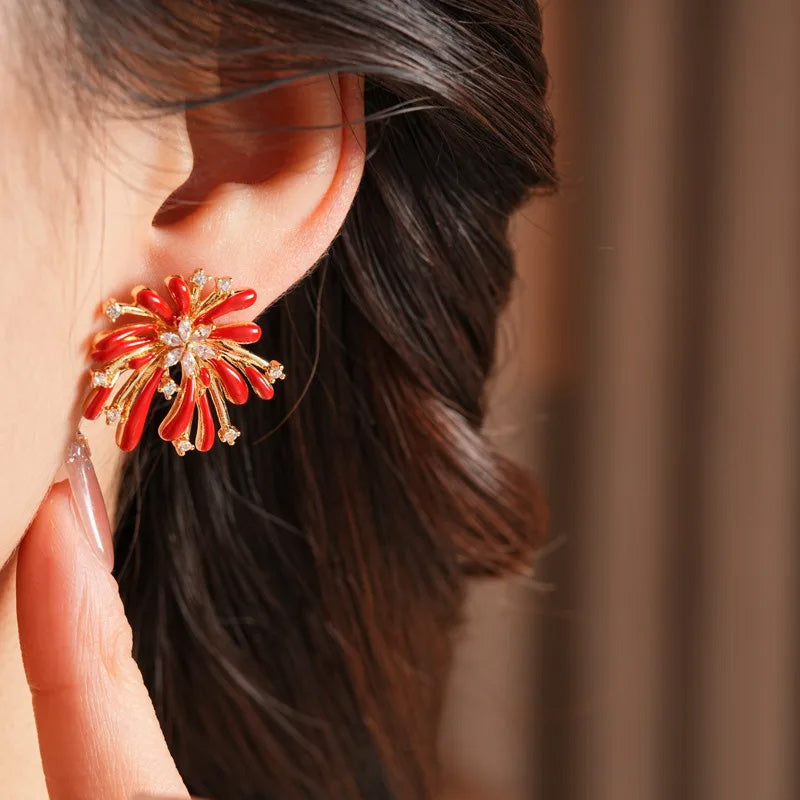 Scarlett Firework Bloom Earrings