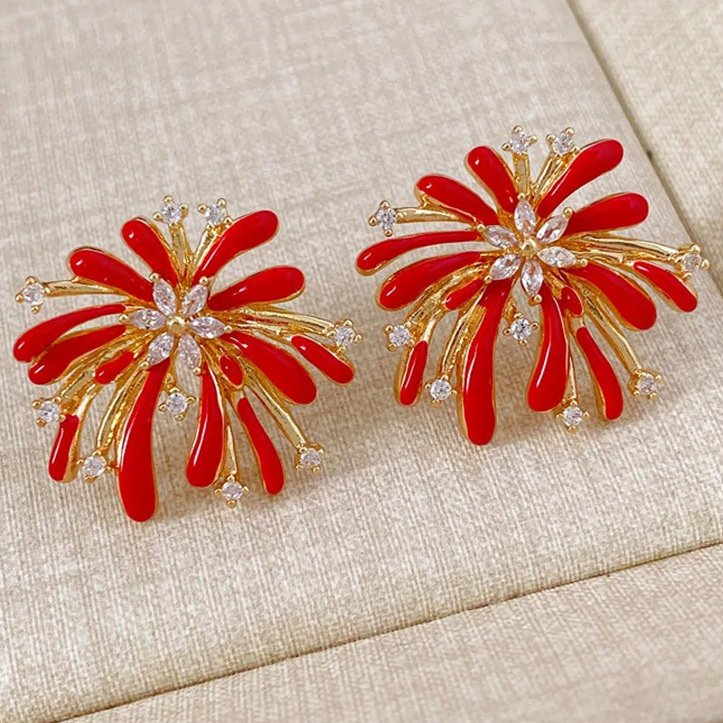 Scarlett Firework Bloom Earrings