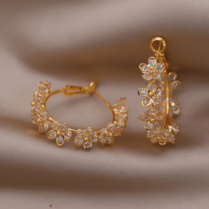 Georgia Blossom Hoop Earrings