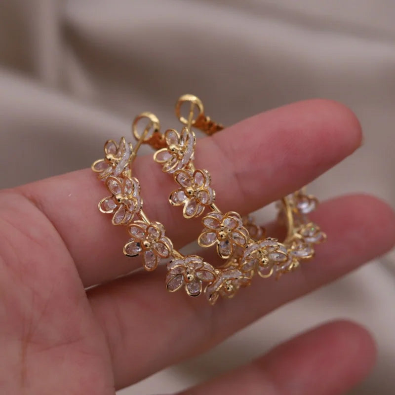 Georgia Blossom Hoop Earrings